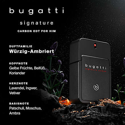Eau de Toilette Signature Carbon bugatti