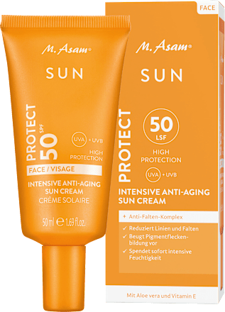 Sonnencreme Gesicht, intensive anti-aging, LSF 50 M. Asam
