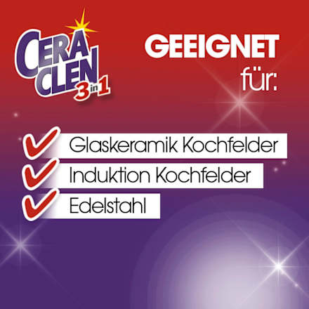 Glaskeramikreiniger & Induktionsreiniger 3-in-1 CERACLEN