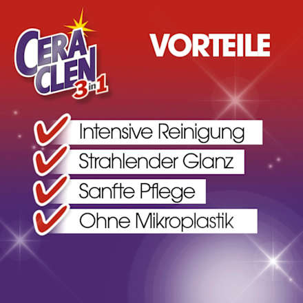 Glaskeramikreiniger & Induktionsreiniger 3-in-1 CERACLEN