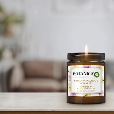 Duftkerze im Glas Himalaya-Magnolie & Vanille 205 g BOTANICA BY AIR WICK