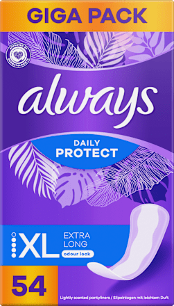 Slipové vložky Daily Protect XL Extra Long always
