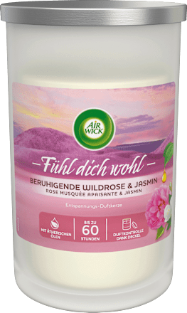 Duftkerze im Glas Beruhigende Wildrose & Jasmin 310 g AIR WICK