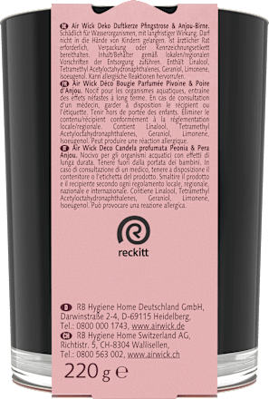 Duftkerze im Glas Pfingstrose & Anjou-Birne 220 g AIR WICK