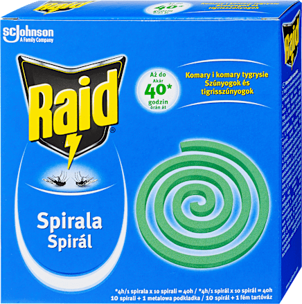 Szúnyogírtó spirál Raid