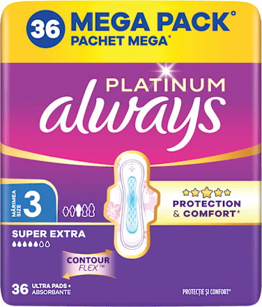 Hygienické vložky Platinum 3 Pads super extra always