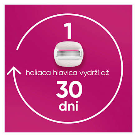 Dámsky holiaci strojček Pro ComfortGlide Sugarberry + 3 NH a držiak Gillette Venus