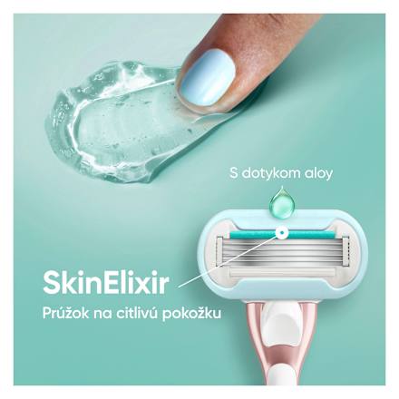 Náhradné holiace hlavice Pro Smooth Sensitive + puzdro Gillette Venus