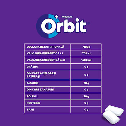 Gumă de mestecat cu aromă de afine Orbit