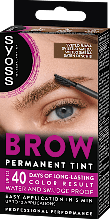 Trajna barva za obrvi Brow Tint, svetlo rjava syoss