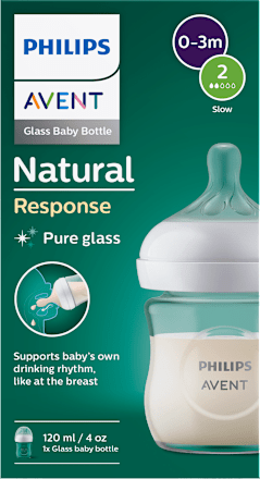 Sklenená dojčenská fľaša Natural Response - 0 m+ PHILIPS AVENT