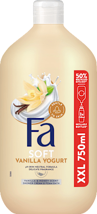 Gel za tuširanje Yoghurt Vanilla & Honey, XXL pakiranje Fa