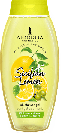Oljni gel za tuširanje Sicilian Lemon AFRODITA