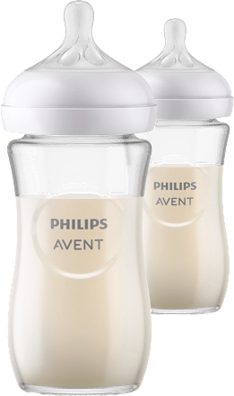 Sklenená dojčenská fľaša Natural Response, 240 ml - 1m+ PHILIPS AVENT