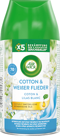 Lufterfrischer Freshmatic Cotton & Weißer Flieder Nachfüllpack AIR WICK