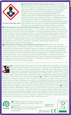 Lufterfrischer Aroma-Öl Diffuser Lavendel Starterset AIR WICK