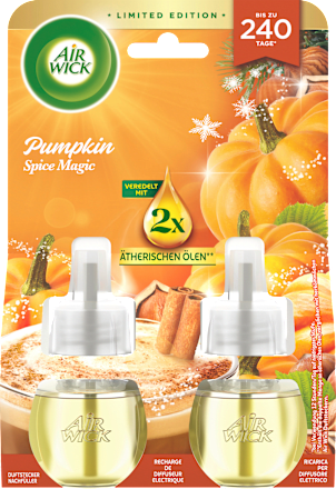 Lufterfrischer Duftstecker Pumpkin Spice Magic Nachfüllpack (2x19 ml) AIR WICK