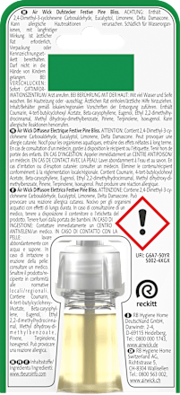 Lufterfrischer Duftstecker Festive Pine Bliss Nachfüllpack  AirWick