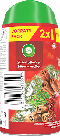 Lufterfrischer Freshmatic Baked Apple & Cinnamon Joy Nachfüllpack (2x250 ml)  AIR WICK