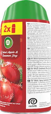 Lufterfrischer Freshmatic Baked Apple & Cinnamon Joy Nachfüllpack (2x250 ml)  AIR WICK