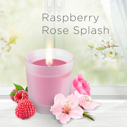 Duftkerze im Glas Raspberry Rose Splash 105 g AIR WICK