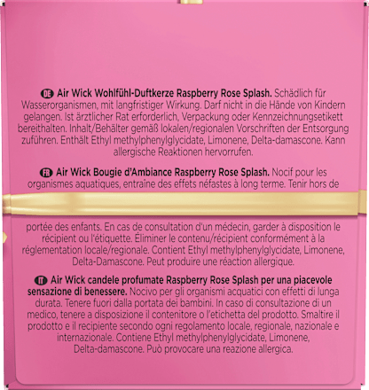 Duftkerze im Glas Raspberry Rose Splash 105 g AIR WICK