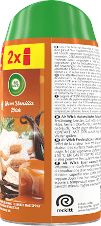 Lufterfrischer Freshmatic Warm Vanilla Wish Nachfüllpack (2x250 ml)  AIR WICK
