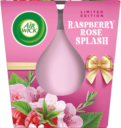 Duftkerze im Glas Raspberry Rose Splash 105 g AirWick