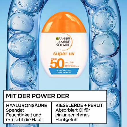 Sonnenfluid Gesicht Super UV LSF 50 Garnier Ambre Solaire