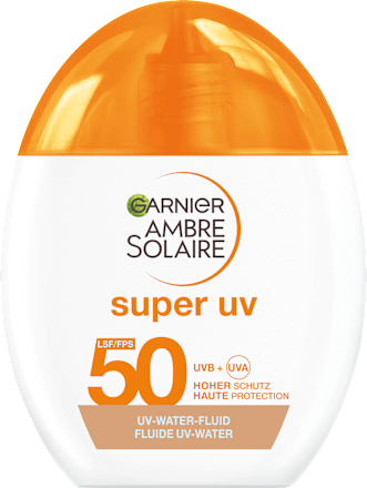 Sonnenfluid Gesicht Getönt Super UV LSF 50 Garnier Ambre Solaire