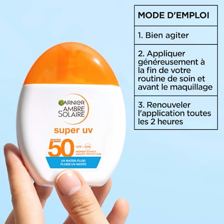 Sonnenfluid Gesicht Super UV LSF 50 Garnier Ambre Solaire
