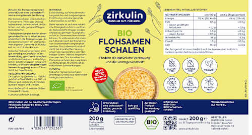 Bio Flohsamenschalen Zirkulin