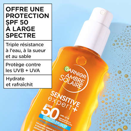 Sonnenspray Sensitive Expert LSF 50 Garnier Ambre Solaire