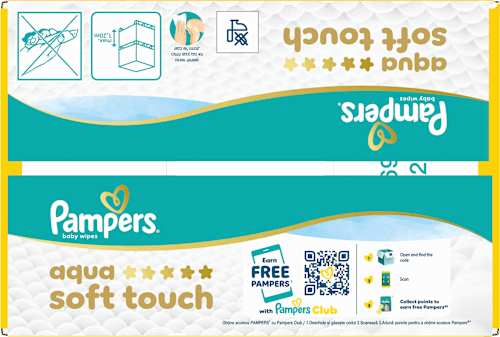 Feuchttücher Aqua Soft Touch (9x48 St) Pampers baby-dry