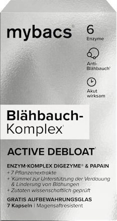 Blähbauch-Komplex Active Debloat Kapseln mybacs