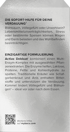 Blähbauch-Komplex Active Debloat Kapseln mybacs