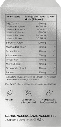 Blähbauch-Komplex Active Debloat Kapseln mybacs