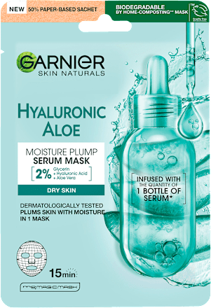 Maska za obraz v obliki krpice Hyaluronic Aloe GARNIER SKIN NATURALS