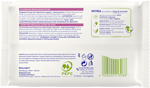 Reinigungstücher pflegend NIVEA