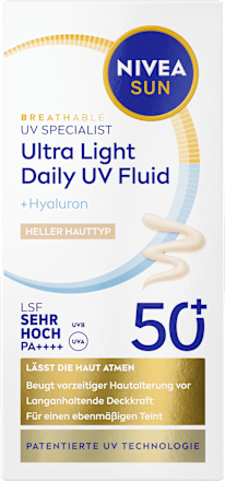Sonnenfluid Gesicht Ultra light getönt LSF 50+ NIVEA SUN