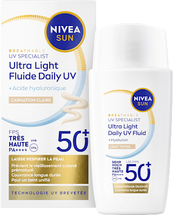 Sonnenfluid Gesicht Ultra light getönt LSF 50+ NIVEA SUN