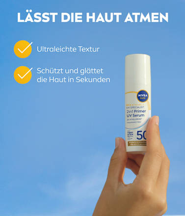 Sonnenfluid Gesicht Primer Serum LSF 50+ NIVEA SUN