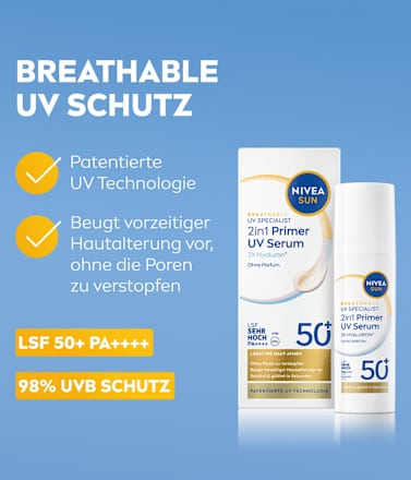 Sonnenfluid Gesicht Primer Serum LSF 50+ NIVEA SUN