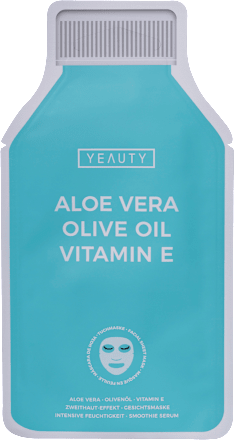 Tuchmaske Aloe Vera Olive Oil Vitamin E Yeauty