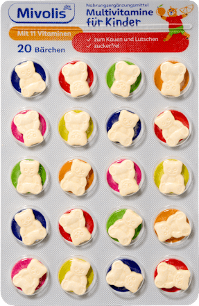 Multivitamine für Kinder Kautabletten 20 St Mivolis