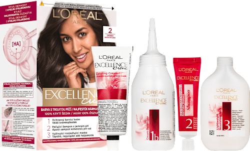 barva na vlasy Excellence Creme, 2 Černohnědá L'ORÉAL PARiS EXCELLENCE Creme
