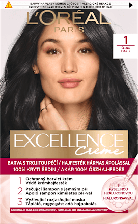 barva na vlasy Excellence Creme, 1 Černá L'ORÉAL PARiS EXCELLENCE Creme