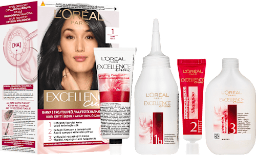barva na vlasy Excellence Creme, 1 Černá L'ORÉAL PARiS EXCELLENCE Creme