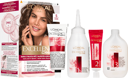barva na vlasy Excellence Creme, 5 Světle hnědá L'ORÉAL PARiS EXCELLENCE Creme