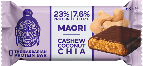 Био шоколадов протеинов бар с кашу, кокос и чия THE BARBARIAN